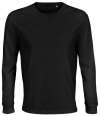 03982 Pioneer LSL SOL'S Unisex Pioneer Long Sleeve T-Shirt Deep Black colour image
